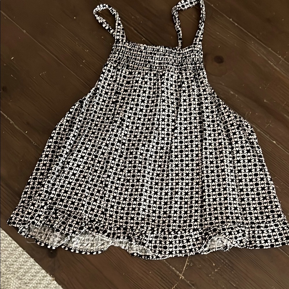 Kids Black and White Patterned Top